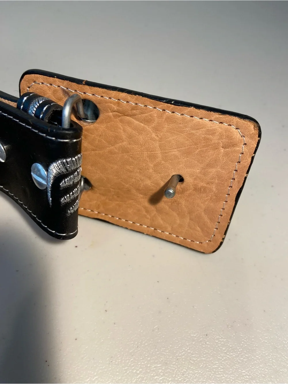 YAC Leather & Silk Black Piteado Rooster Belt